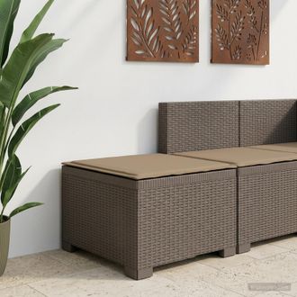 vidaXL Vidaxl Divano Da Giardino A 1 Posto Con Cuscino Aspetto Rattan Pp