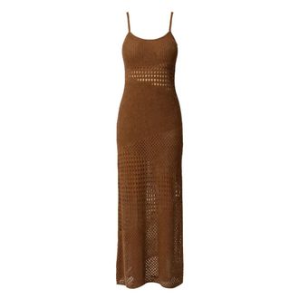 Akep Longuette Dress - female - Akep - Maxi Dresses - Brown - M - Dresses