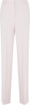 Federica Tosi Classic Cady Broeken - Dames - Straight fit broeken - Roze - S - Leer - Broeken