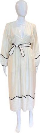 Love Binetti Gabrielle Dress In Cream & Brown