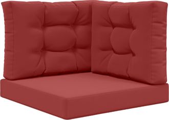 vidaXL Coj&iacute;n Para Sof&aacute; De Exterior Poli&eacute;ster Rojo Vino Tinto Vidaxl