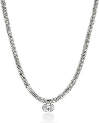 John Hardy JH Lovestruck Heishi Pendant Necklace, Sterling Silver, Lab-Grown Diamond, 2.0TCW at Nordstrom, Size 18 In
