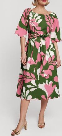 Frances Valentine Coco Midi Loop Dress in Treetop/multi at Nordstrom, Size X-Large