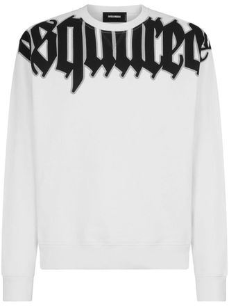 Dsquared2 Sweater met logoprint - Wit