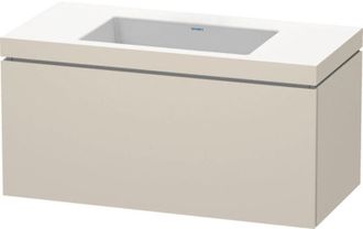 Duravit Lavamanos Duravit L-cube Con Base Mural, 100x48 Cm, 1 Caj&oacute;n, Sin