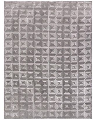 Exquisite Rugs Greek Key Hand Knotted Wool-Blend Area Rug