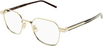 Saint Laurent Metal Optical Frame - unisex - Accessoires - Geel - Maat: 48 MM