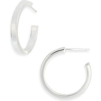 Argento Vivo Sterling Silver Flat Hoop Earrings at Nordstrom Rack