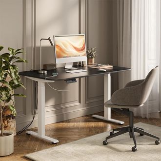 Vicco Escritorio Elevate, Blanco/antracita, 140 X 80 Cm 2 Motores, Vicco