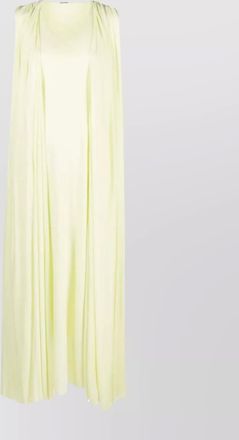 Jil Sander draped layered maxi dress