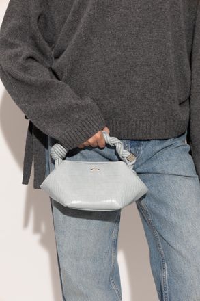 Ganni Handbag Made Of Eco Leather, Womens, Light Blue
