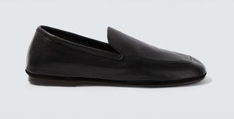 Christophe Lemaire Outdoor leather slip-on shoes