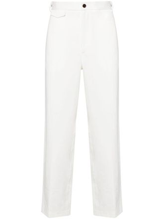 Gucci Katoenen broek met webdetail - Beige