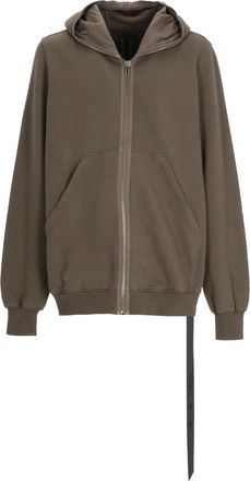 Rick Owens Brown Jumbo Gimp Zip Hoodie