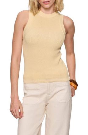 Sanctuary In the Mix Cotton Sweater Tank in Banana Yellow at Nordstrom, Size Xx-Small