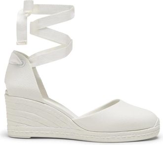 Castaner Careen Wedge Espadrille - Dames - Espadrilles - Wit - 39 EU - Katoen - Schoenen