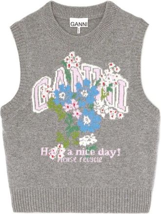 Ganni Mujer, Jerseys, Gris, Talla: M