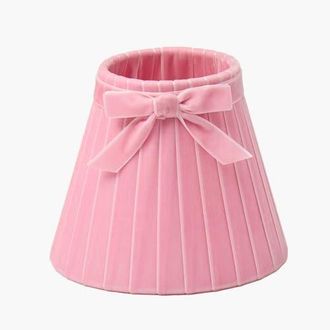 Mrs. Alice Velvet Bow Lampshade in Pink at Nordstrom