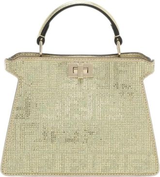 Fendi Pre-owned Peekaboo ISee U Petite - Dames - Vintage Mini Tas - Geel - ONE Size - Su&egrave;de - Vintage