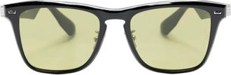 Mastermind Japan skull-plauqe sunglasses - Black