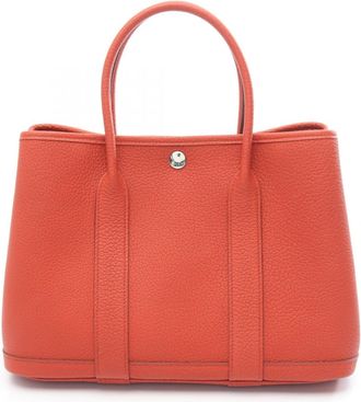 Herm&egrave;s Brown Negonda Leather Tote Bag (Pre-Owned)