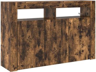 vidaXL Sideboard Smoked oak 116 x 30 x 75 cm Engineered wood vidaXL