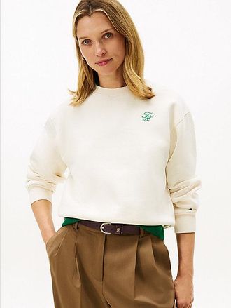 Tommy Hilfiger Sudadera de felpa con logo bordado