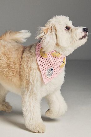 Anthropologie Crochet Pet Bandana