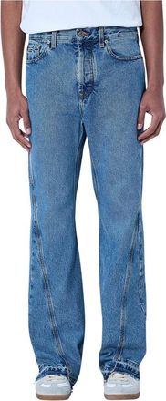 Gallery Dept. Jeans, Heren, Blauw, W32, Denim, Straight-Leg Denim Jeans