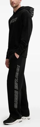 Guess Co Felpa con cappuccio e logo - Nero