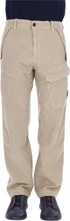 C.P. Company Moleskin Stretch Cargo Broek - Heren - Straight fit broeken - Beige - M - Katoen - Broeken