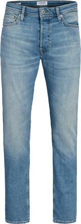 Jack & Jones Tapered-fit-Jeans JACK & JONES JJIMIKE JJORIGINAL CJ SN, Herren, Gr. 28, L&auml;nge 32, blau denim, Denim/Jeans, Obermaterial: 98% Baumwolle, 2% Elasthan, 