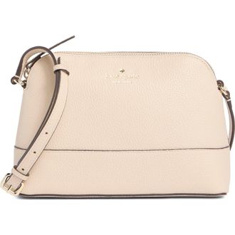 Kate Spade New York southport ave hannah leather crossbody bag in Milk Glass at Nordstrom Rack