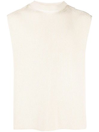 Jil Sander Gebreide spencer - Wit