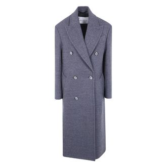 Ami Abrigo Largo Cruzado - Coats - Mujer - Gris - 3XS