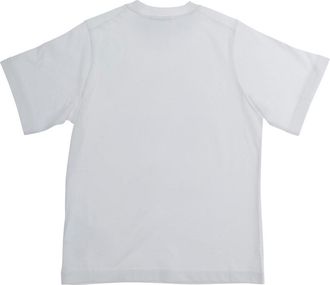 Dsquared2 Boys Crew Neck T-Shirt White Cotton T-Shirts And Polos