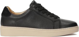 Kazar Zwarte herensportschoenen - Heren - Sneakers - Zwart - 43 EU - Leer - Schoenen