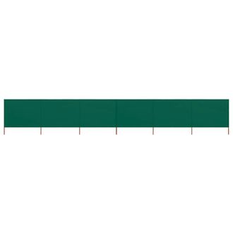 Berkfield Home 6-panel Wind Screen Fabric 800x160 cm Green