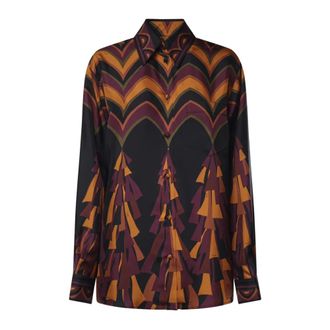 Pucci Camicia in twill di seta stampata - - Blouses & Shirts - Donna - Multicolore - M