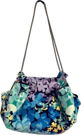 Missoni Terry Floral Beach Bag in Multicolor Cotton