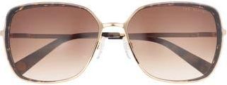Ted Baker 58mm Gradient Square Sunglasses in Gold at Nordstrom Rack