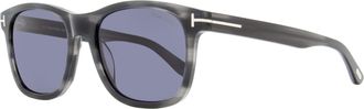 Tom Ford Mens Eric-02 Sunglasses TF595 20A Gray Horn 55mm