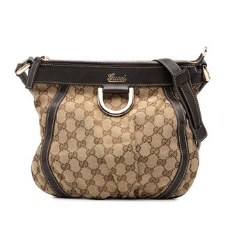 Gucci Pre-owned Womens Gg Canvas Abbey D Ring Crossbody - Tan Textile - One Size