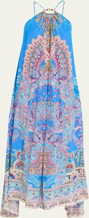 Camilla Footsteps in Folklore Gathered Maxi Dress