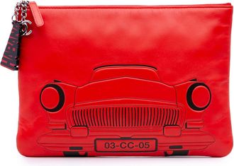 Chanel Pre-owned Womens Vintage Car Clutch - Red Leather - One Size
