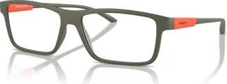 Arnette 56mm Rectangle optical glasses in Green/red at Nordstrom
