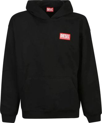 Diesel S-Boxt-Hood-Lab Hoodie - Heren - Hoodies - Zwart - S - Katoen - Hoodies & sweatvesten