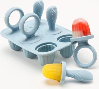 OEM Juego De 2 Mini Moldes Reutilizables Para Helados Infantiles, 6 Bolsas De Silicona Aptas Para Alimentos, Sin Bpa, Para Helados, Sorbetes (azul)