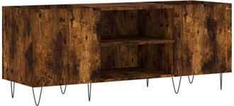 vidaXL Vidaxl - Record Cabinet Smoked Oak 121x38x48 cm Engineered Wood