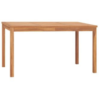 vidaXL Mesa De Comedor De Jard&iacute;n Madera Maciza De Teca 140x80x77 Cm Vidaxl